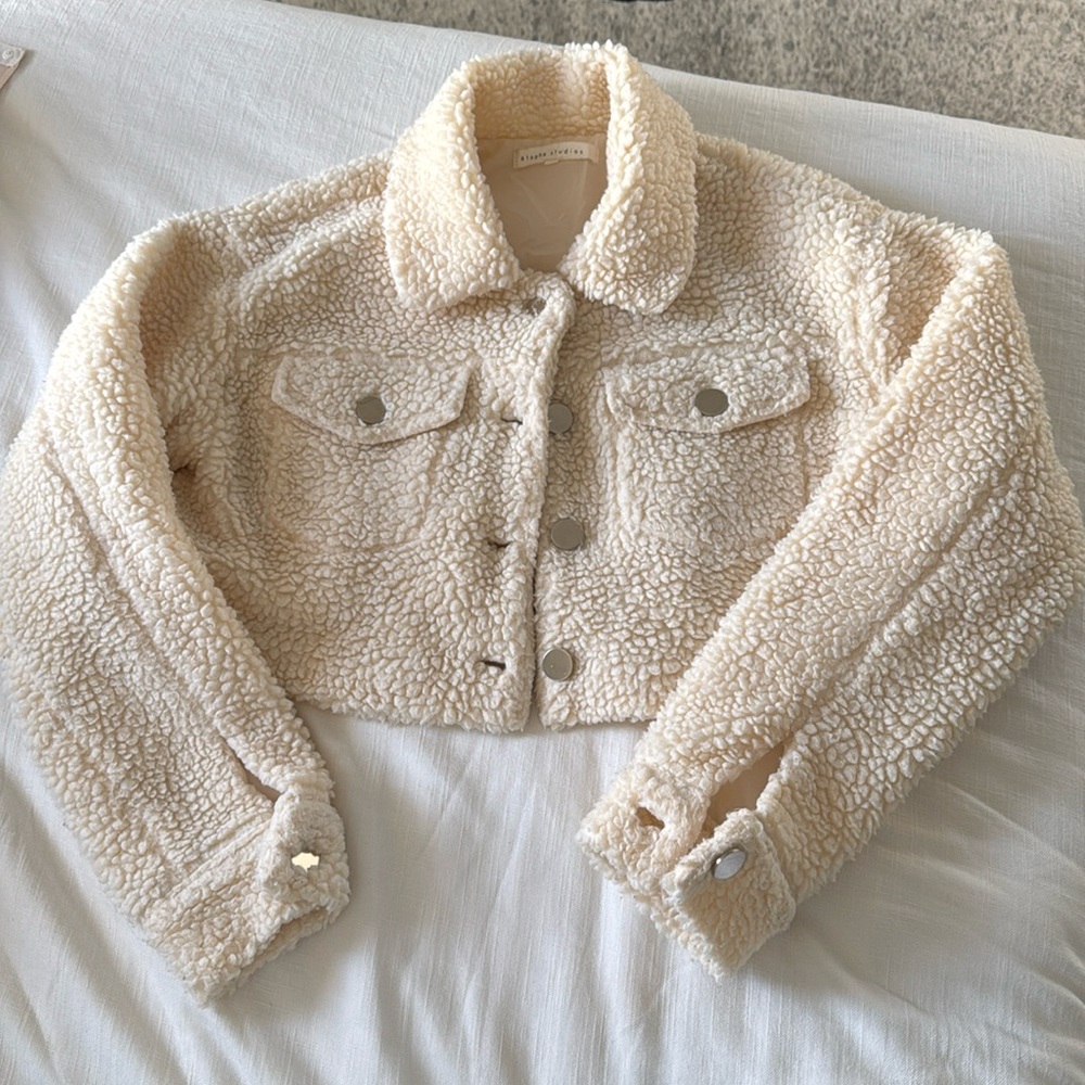 Cropped Sherpa Jacket